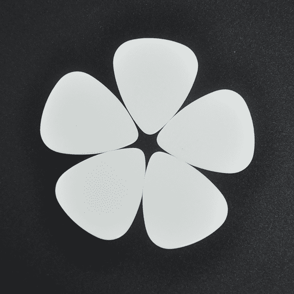 Heavy 0.96mm 351 Shape Blank Guitar Picks Plectrums Celluloid Solid White PACK of 100Pcs