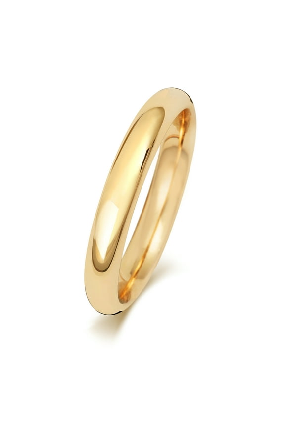 Heavy 18k Gold 3mm Court Comfort Men/Women Wedding Band/Ring