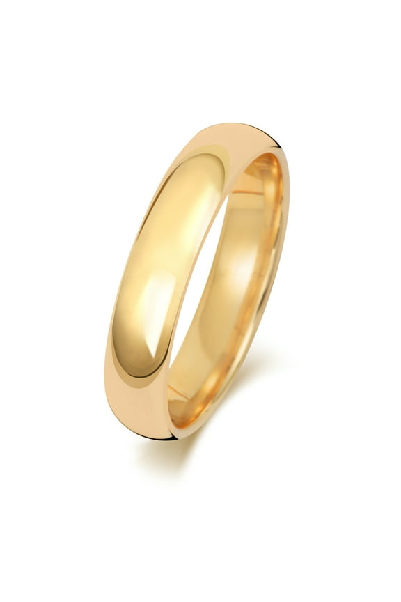 Heavy 18k Gold 4mm Court Comfort Men/Women Wedding Band/Ring