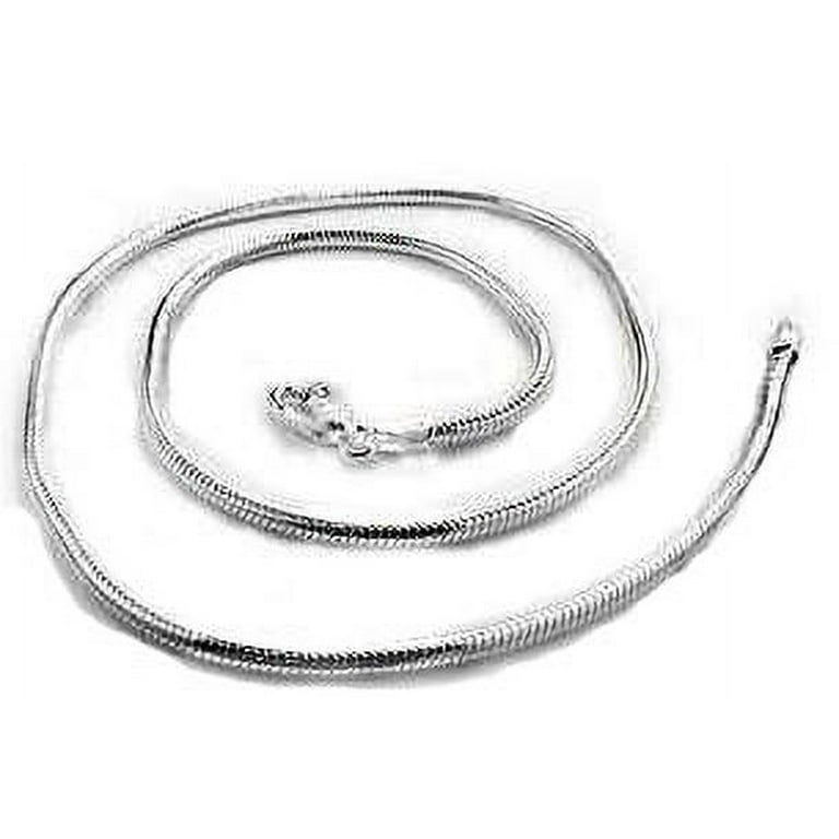 Heavy 3mm Sterling Silver Inch Snake Chain Necklace