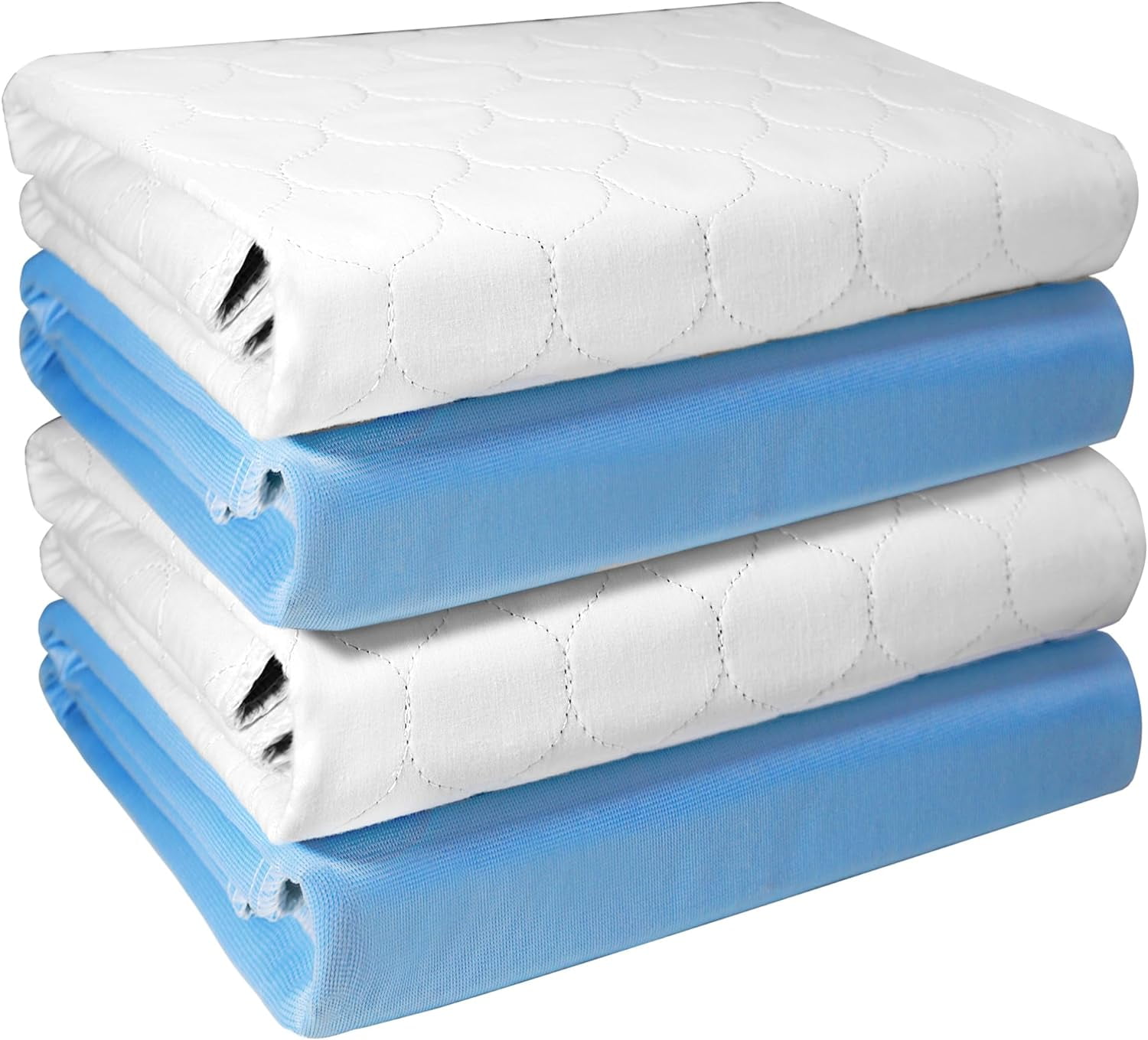 Heavy Absorbency Bed Pads, 34"X36" (4 Pack), Washable and Reusable