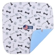 Heavy Absorbency Washable Pet Potty Pads Training Mat to Contain Liquids, 4 Pack of Reusable Crate Pads, Great for Dogs, Cats, Bunny & Seniors, Made in The USA -