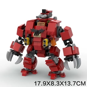 Heavy Assault Mech Building Block Set, Sci-Fi Combat Robot Brick Model Kit, Collectible Display Figure