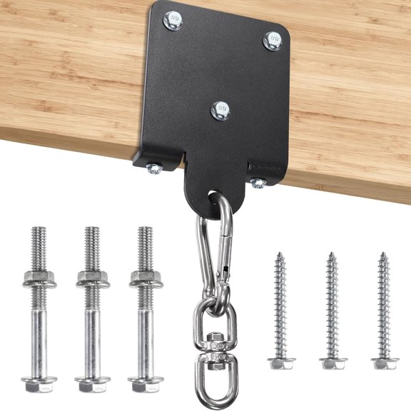 Heavy Bag Hanger, Sturdy Punching Boxing Bag Holder, 360 Rotation Wood Beam Hook Bracket Ceiling Mount for Boxing Muay Thai Training,Aerial Yoga Swing & Hammock