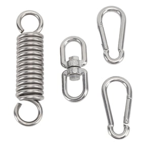 Heavy Bag Spring Kit - 304 Stainless Steel 360 Degree Rotation Suspension Hook for Punching Bags, Swing Chairs & Hammocks (5.9 in / 15 cm)
