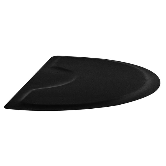 Heavy Barber Mat 3x5 Ft Half-Round Anti-Fatigue with Cutout, 1/2 Inch Thick PVC Easy Clean Non-Slip Edges for Salon Chair