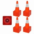 thumbnail image 1 of Heavy-Base PVC Traffic Cones (20 Pack)-18.1 inches, Highlight Reflective for Night & Day Roadwork Applications, 1 of 5