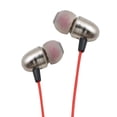 thumbnail image 1 of Heavy Bass 3.5mm Stereo Earbuds/ Headset/ Earphones for Panasonic Eluga Ray 700, P99,Eluga 14,Ray 500,P9,P55 Max, Ray X,Ray Max (Grey/ Red) - w/ Mic + MND Stylus, 1 of 2