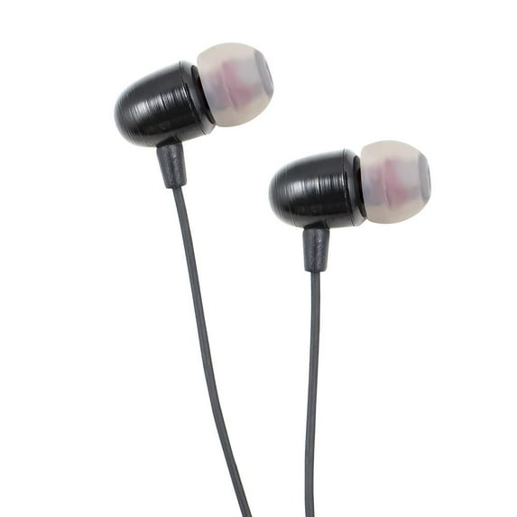 Heavy Bass 3.5mm Stereo Earbuds/ Headset/ Earphones for Kyocera DuraForce Pro 2, HTC U12 life, Xperia XA2 Plus (Black) - w/ Mic + MND Stylus