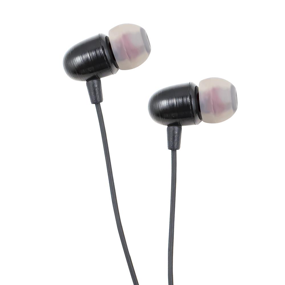Heavy Bass 3.5mm Stereo Earbuds/ Headset/ Earphones for OnePlus 5T, 5, 3T, OnePlus 3, 2, One, X (Black) - w/ Mic + MND Stylus - image 1 of 2