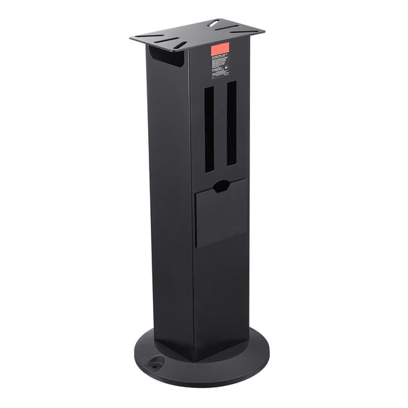 Heavy Bench Grinder Stand, Vise Floor Pedestal with 11"x6.7" Mounting Plate, Cast Iron Base & Storage