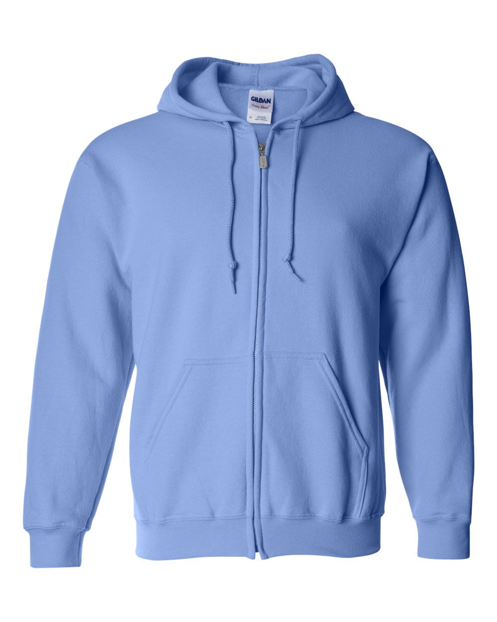 Heavy Blend Full-Zip Hooded Sweatshirt, XL, Carolina Blue