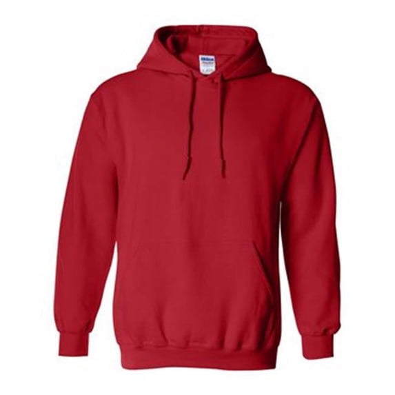 Heavy Blend Hooded Sweatshirt, Red - Medium