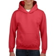 thumbnail image 1 of Heavy Blend Youth Hooded Sweatshirt, L, Red, 1 of 3