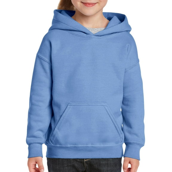 Heavy Blend Youth Hooded Sweatshirt, M, Carolina Blue