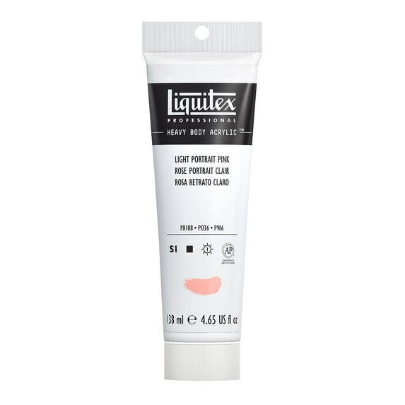 Heavy Body Professional Artist Acrylic Colors light portrait pink, 4.65 oz. (pack of 2)