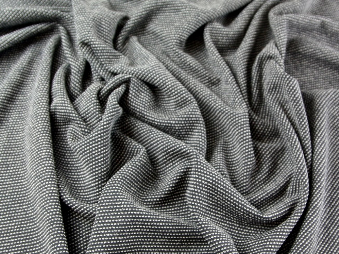 Heavy Boucle Stretch Jersey Dress Fabric Brown - per yard
