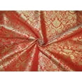 thumbnail image 1 of Heavy Brocade fabric Red x metallic gold color 36quot;wide, 1 of 3