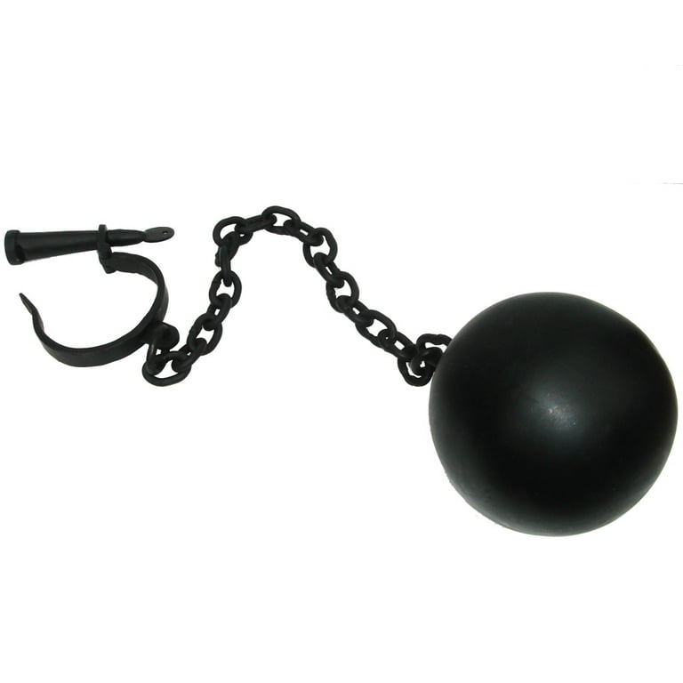 Cast Iron 20lb Old Ball and Chain with Shackle Cast Iron 20lb Old Ball and Chain with Shackle