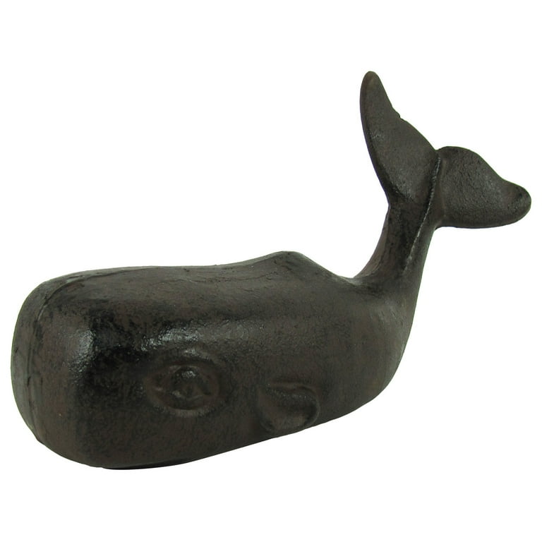 Heavy Cast Iron Sperm Whale Doorstop Nautical Sea Life Heavy Cast Iron Sperm Whale Doorstop Nautical Sea Life