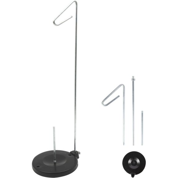 Heavy Cast Iron Thread Stand, Large Spool Holder for Sewing | With anti-slip base,fits large cones & standard spools,smooth even feed,reduces tangling & breakage,easy assembly,durable