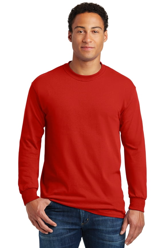 Heavy Cotton 100% Cotton Long Sleeve T-Shirt