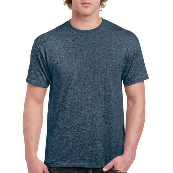 Heavy Cotton Heather Navy Adult T-Shirt, Medium - Case of 12