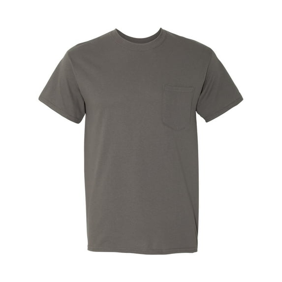 Heavy Cotton Pocket T-Shirt, L, Charcoal