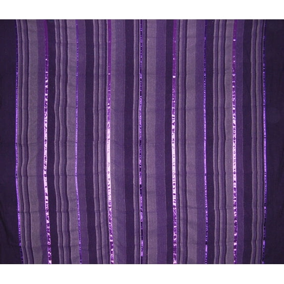 Heavy Cotton Ribbed Bedspread 98" x 88" Full Purple