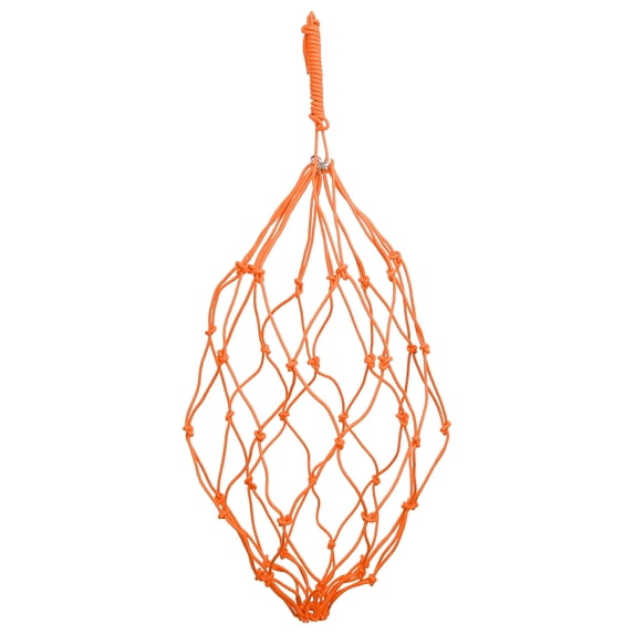 Showman Heavy 42" Cotton Rope Hay Net (Orange)