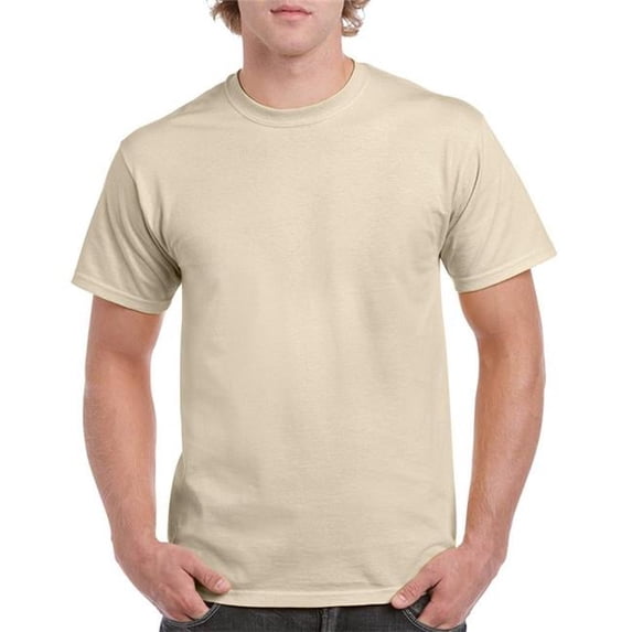 Heavy Cotton Sand Adult T-Shirt, Medium - Case of 12