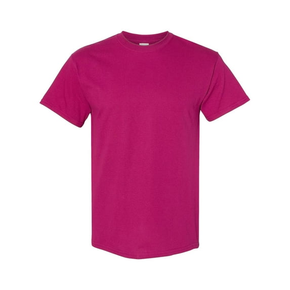 Heavy Cotton T-Shirt, L, Berry