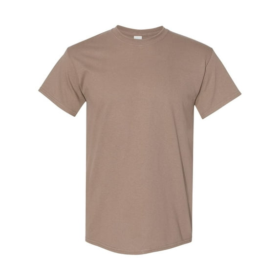 Heavy Cotton T-Shirt, L, Brown Savana