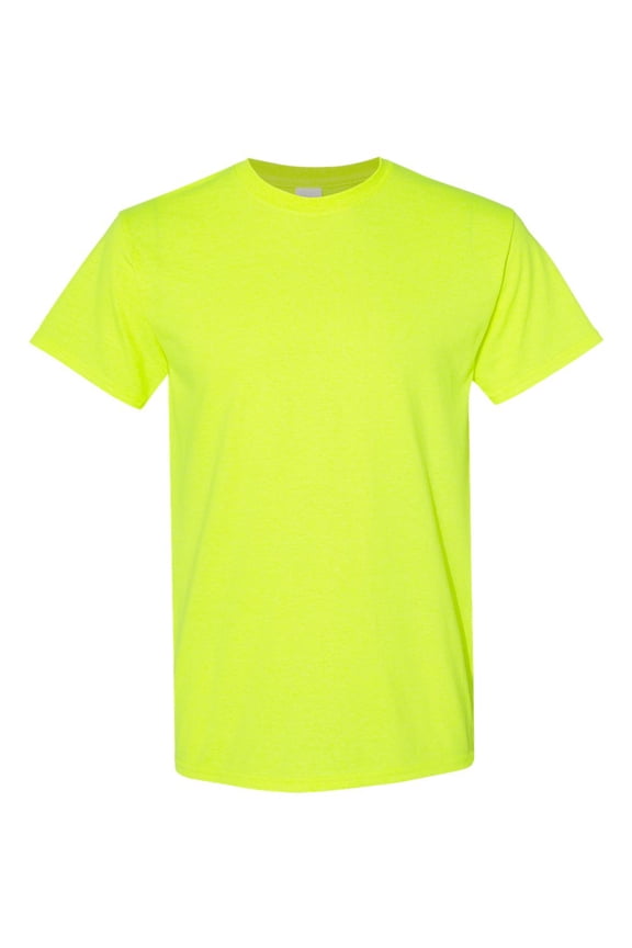 Heavy Cotton T-Shirt, L, Safety Green