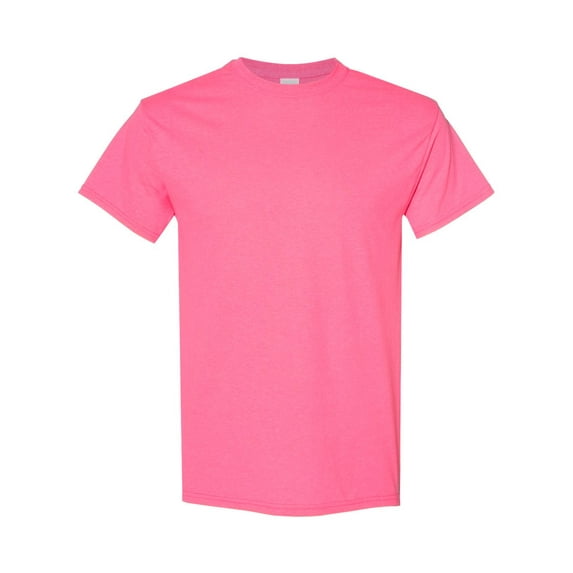 Heavy Cotton T-Shirt, L, Safety Pink