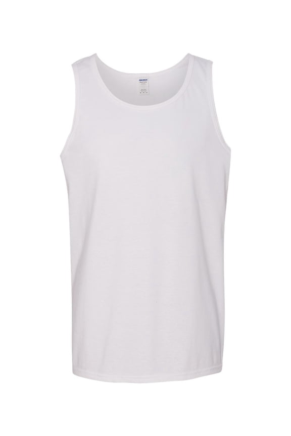 Heavy Cotton Tank Top, 3XL, White