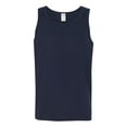 thumbnail image 1 of Heavy Cotton Tank Top, M, Navy, 1 of 3