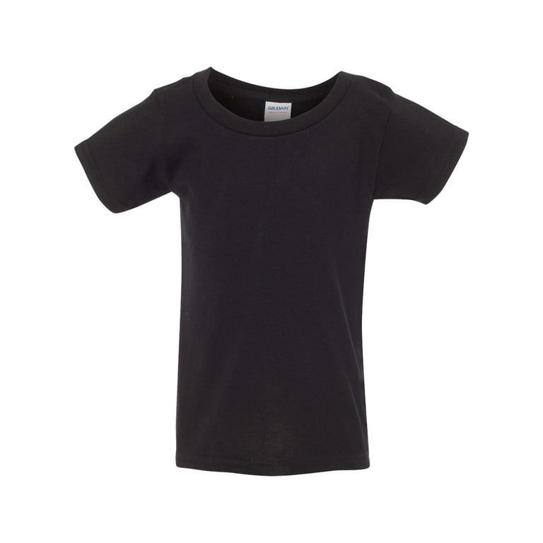 Heavy Cotton Toddler T-Shirt, 3T, Black