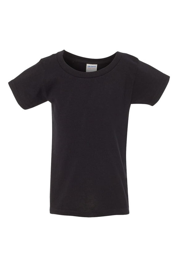 Heavy Cotton Toddler T-Shirt, 5T, Black