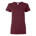 thumbnail image 1 of Heavy Cotton Womenâ€™s T-Shirt, L, Maroon, 1 of 3