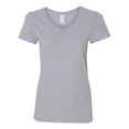 thumbnail image 1 of Heavy Cotton Women’s V-Neck T-Shirt, M, Sport Grey, 1 of 3