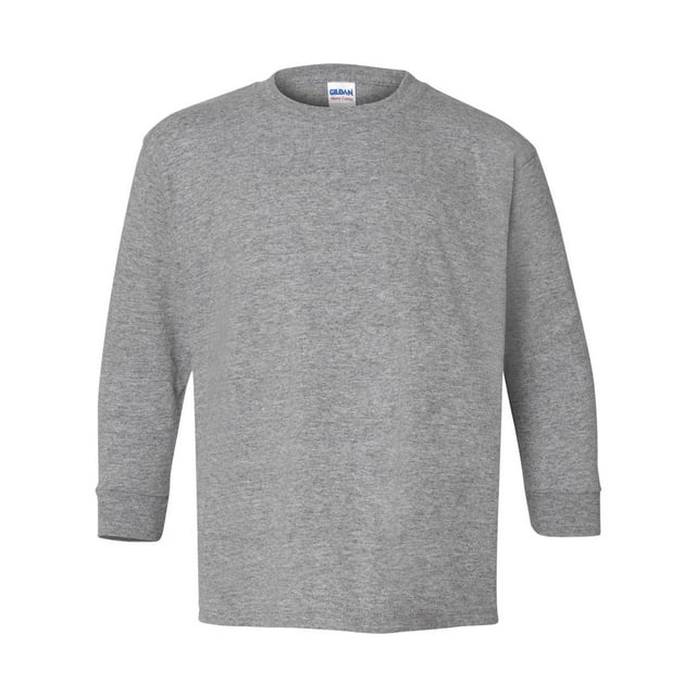 Heavy Cotton Youth Long Sleeve T-Shirt, XS, Sport Grey - Walmart.com