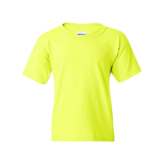 Heavy Cotton Youth T-Shirt, M, Safety Green