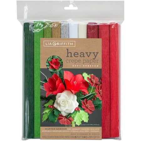 Heavy Crepe Paper 10/Pkg-Winter Garden