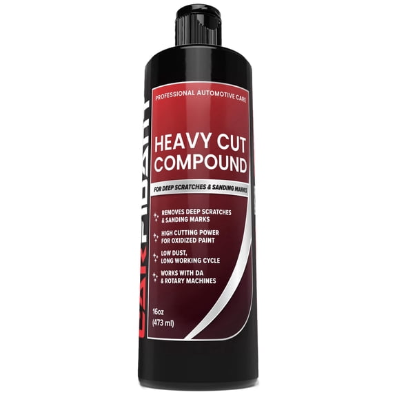 Heavy Cut Compound Removes Deep Scratches, Heavy Oxidation & Sanding Marks Pro-Grade Cutting Polish for DA & Rotary Machines Car Paint Correction
