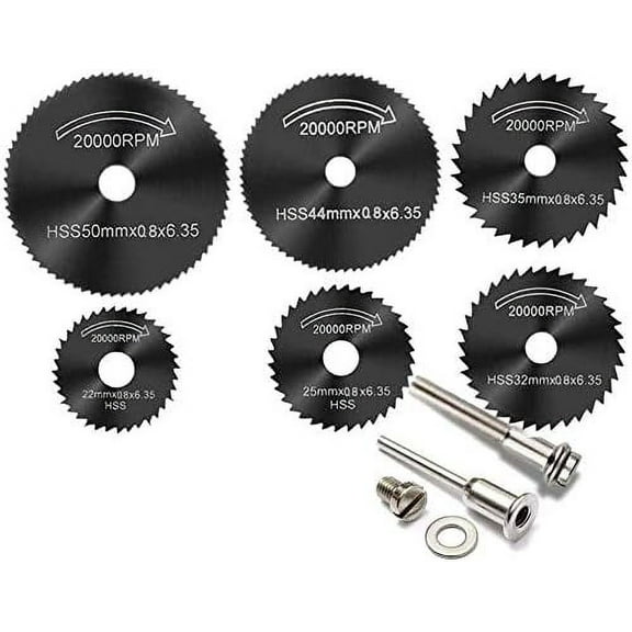 Heavy Cutting Circular Saw Blades, Durable High Speed Steel Discs for Rotary Tools on Copper, Aluminum & Thin Metal Sheets