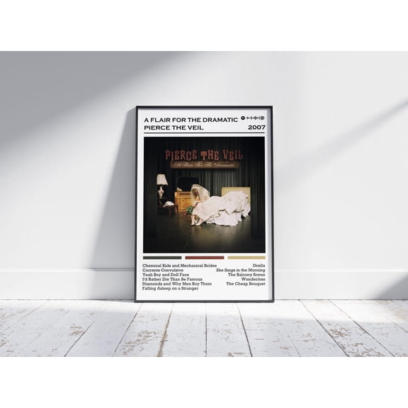 Heavy Debut Album Flair Graphic Design Wall Art Studio Decor, Unframed Poster