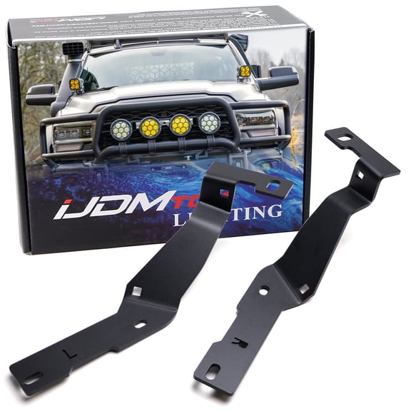Heavy Duty 1/5-Inch Solid Steel Constructed A-Pillar Ditch Light Mounting Bracket Hardware For Dodge 2019-up RAM 2500 3500 HD