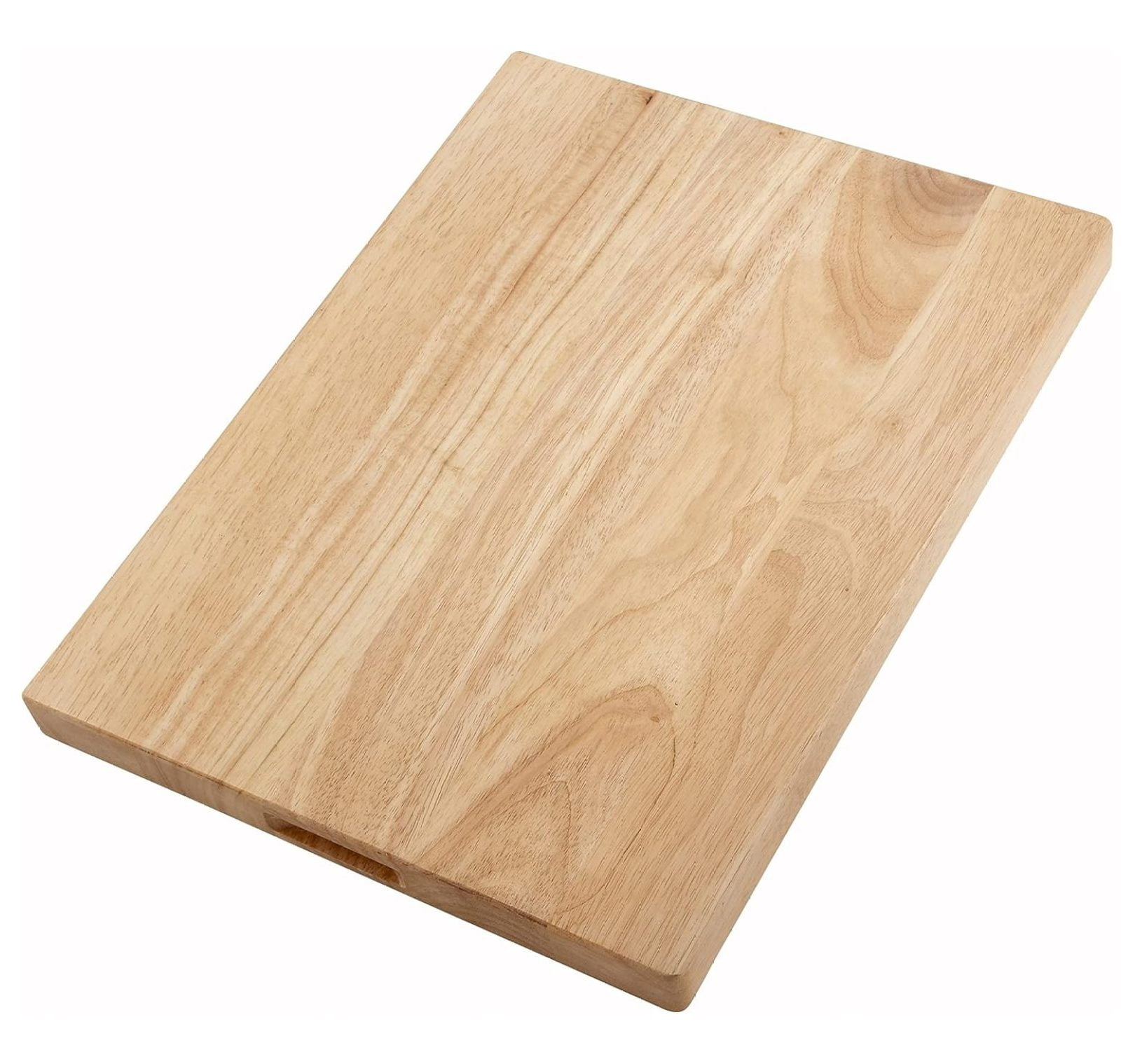 Winco 18" x 30" Natural Wood Cutting Board with Recessed Handles