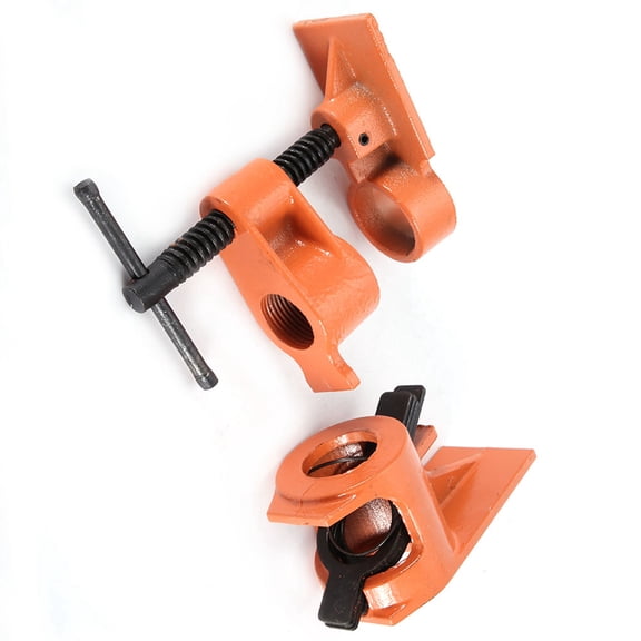 Heavy Duty 1 inch Pipe Clamp Jaws Vise Fixture Set Woodworking Tool Kit